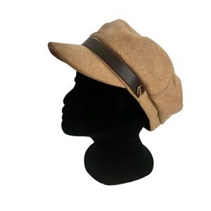 PRIMARK Vintage Vibes Women's Baker Boy Wool Brown/Beige Hat